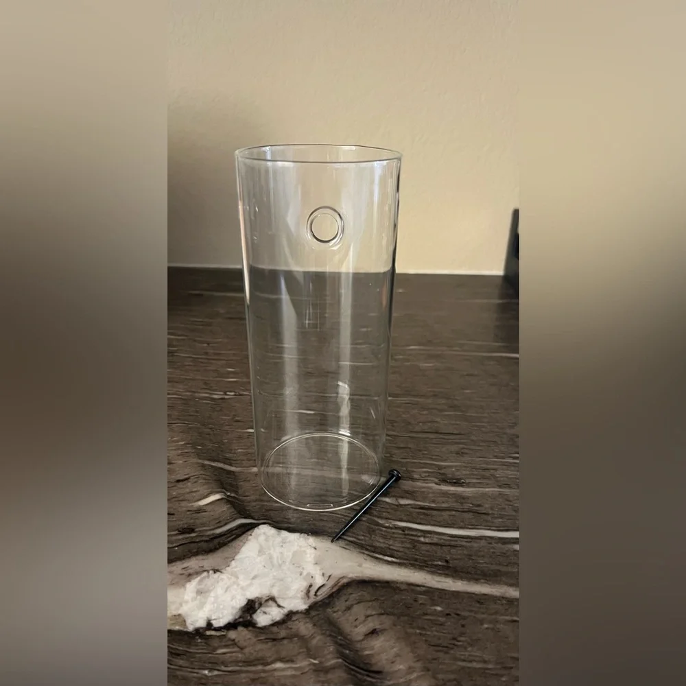 Pottery Barn Glass Wall Vase, 7 inches tall, like new, single vase only